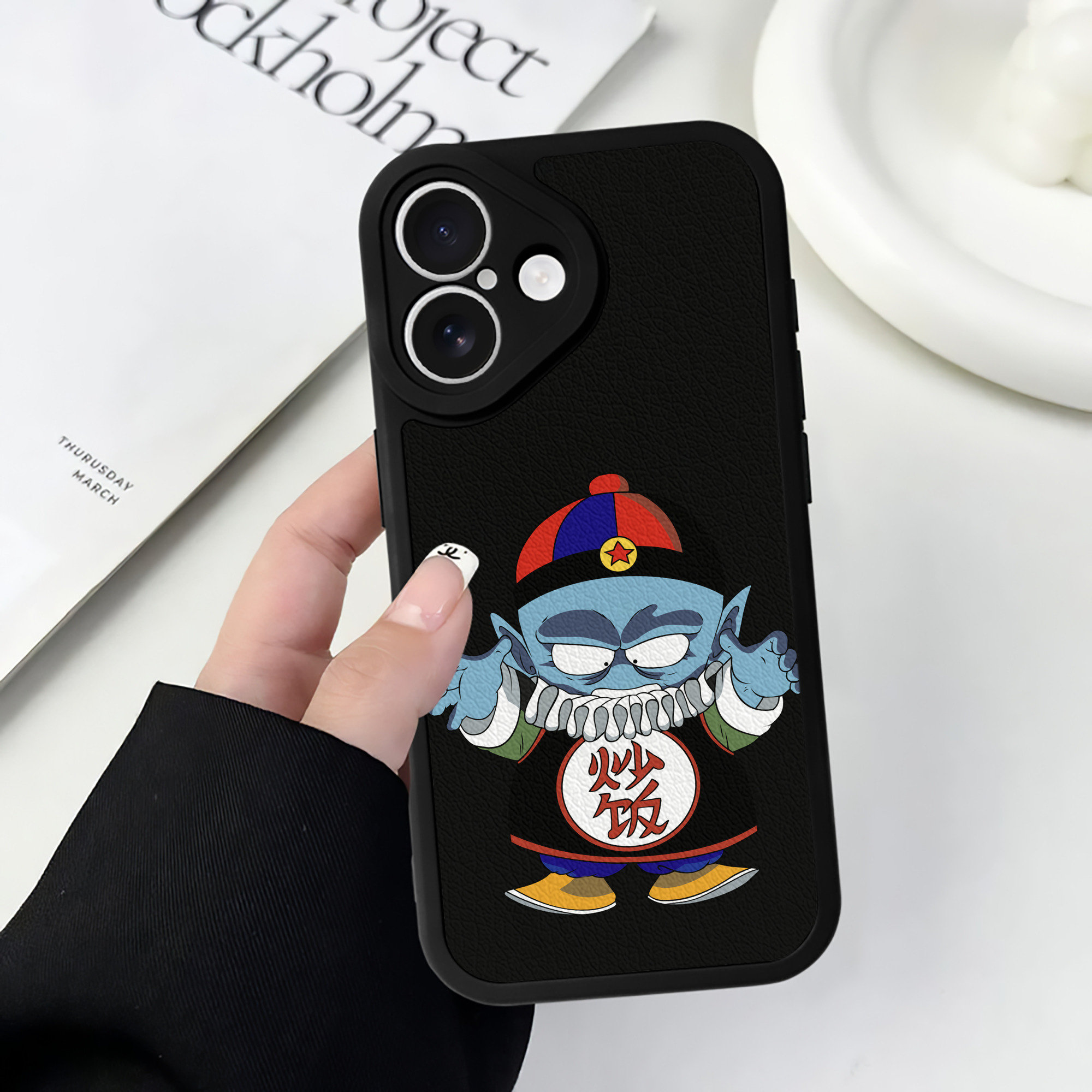 （画像用） ドラゴンボール DRAGON BALL 【iPhone 16シリーズ対応】シリコンスマホケース（レザー調） 材質：シリコン